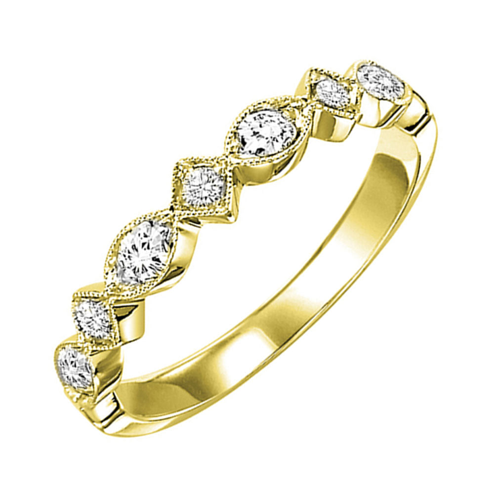 10Kt Yellow Gold Diamond 1/5Ctw Ring