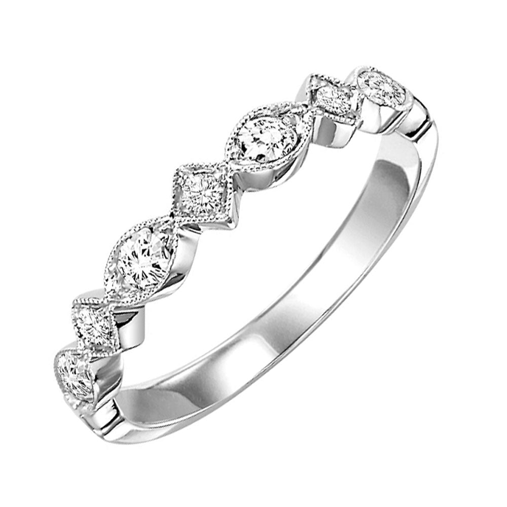 14Kt White Gold Diamond 1/5Ctw Ring