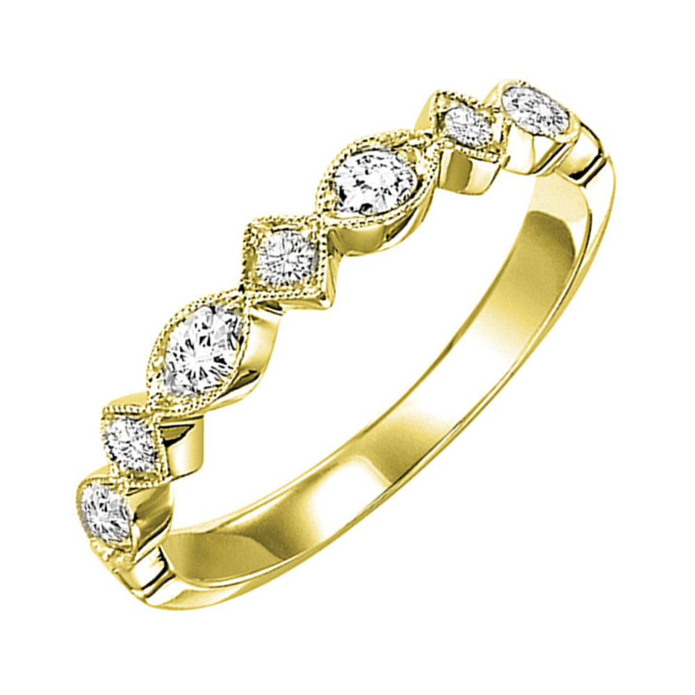 14Kt Yellow Gold Diamond 1/5Ctw Ring