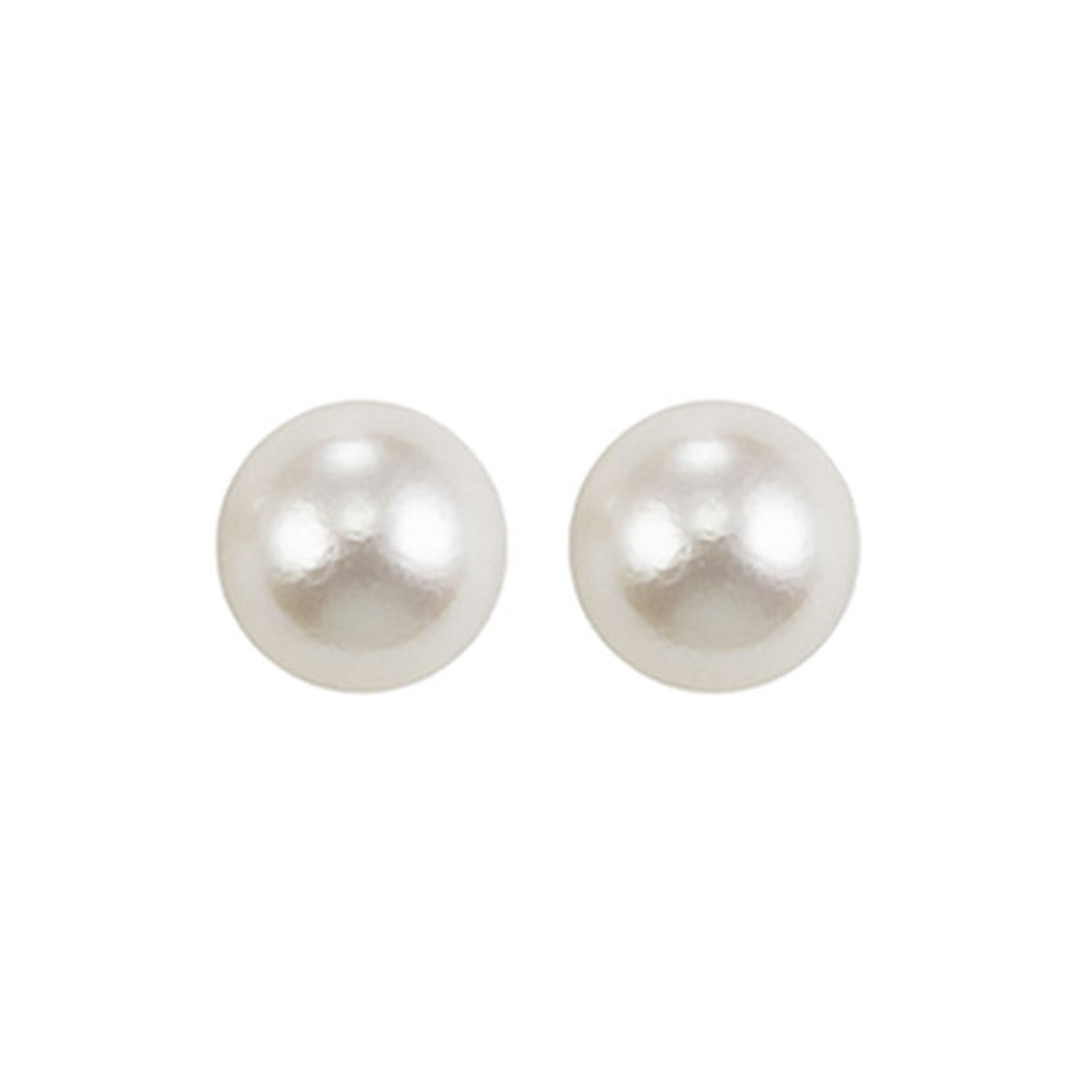 14Kt White Gold Pearl Earring