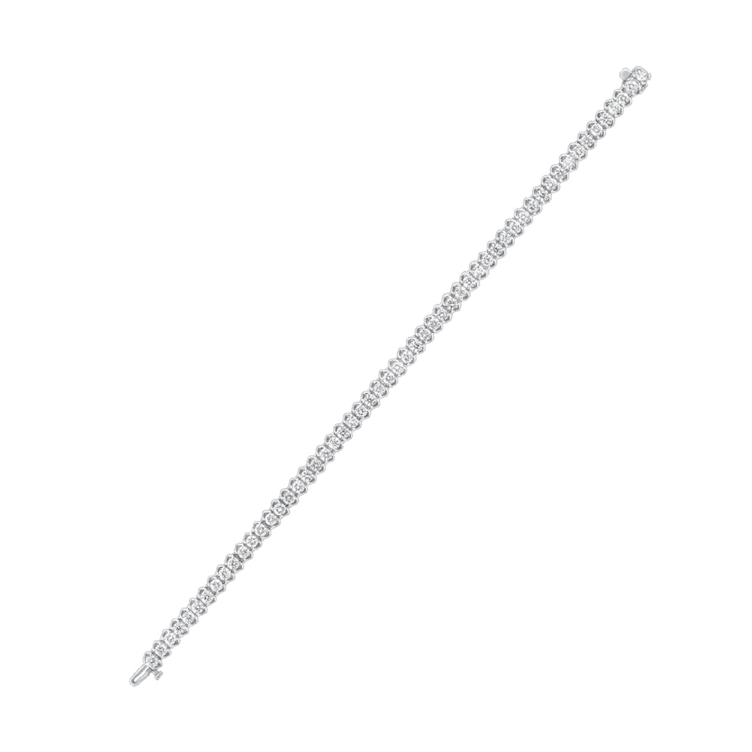 14Kt White Gold Diamond 10Ctw Bracelet