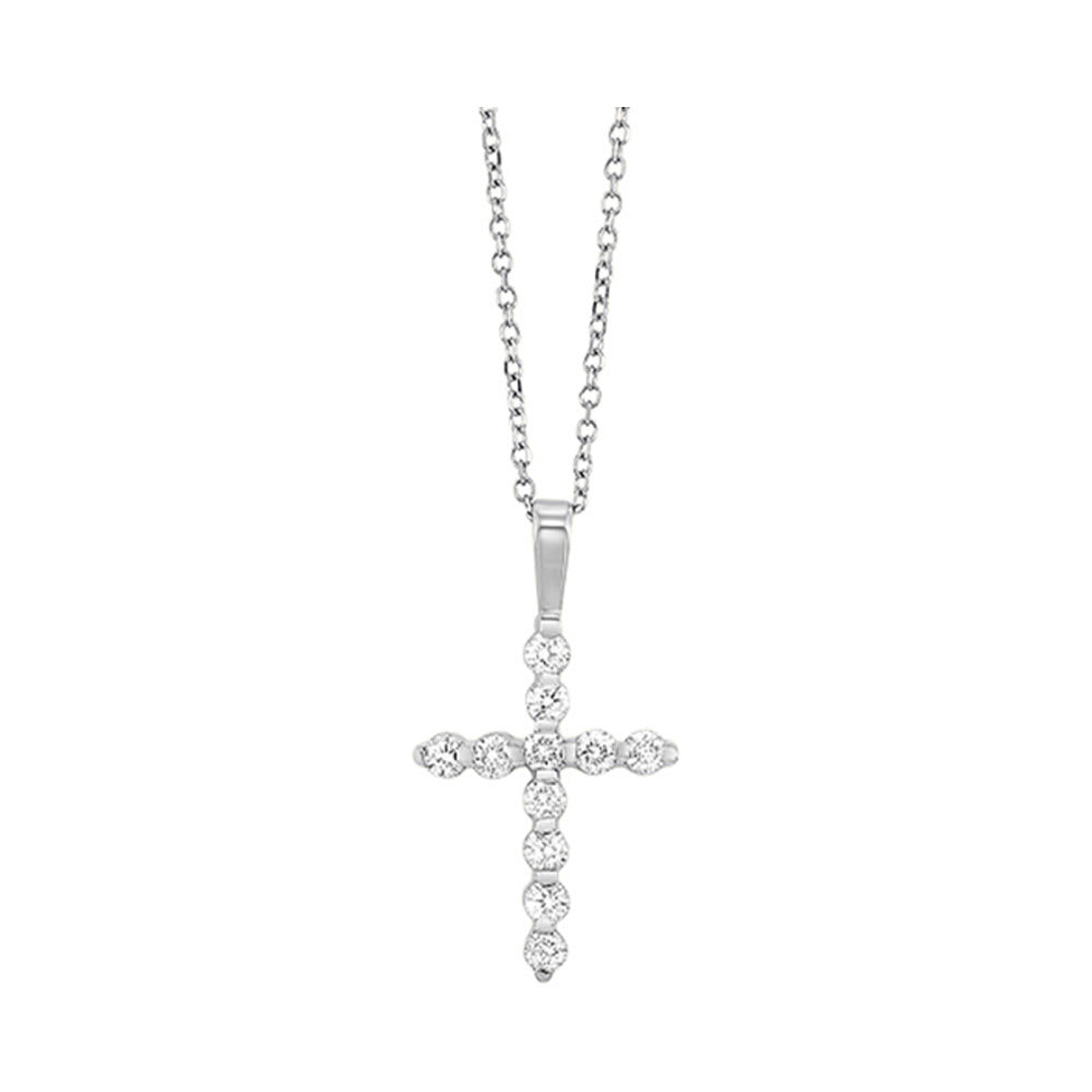 14Kt White Gold Diamond 1/2Ctw Pendant