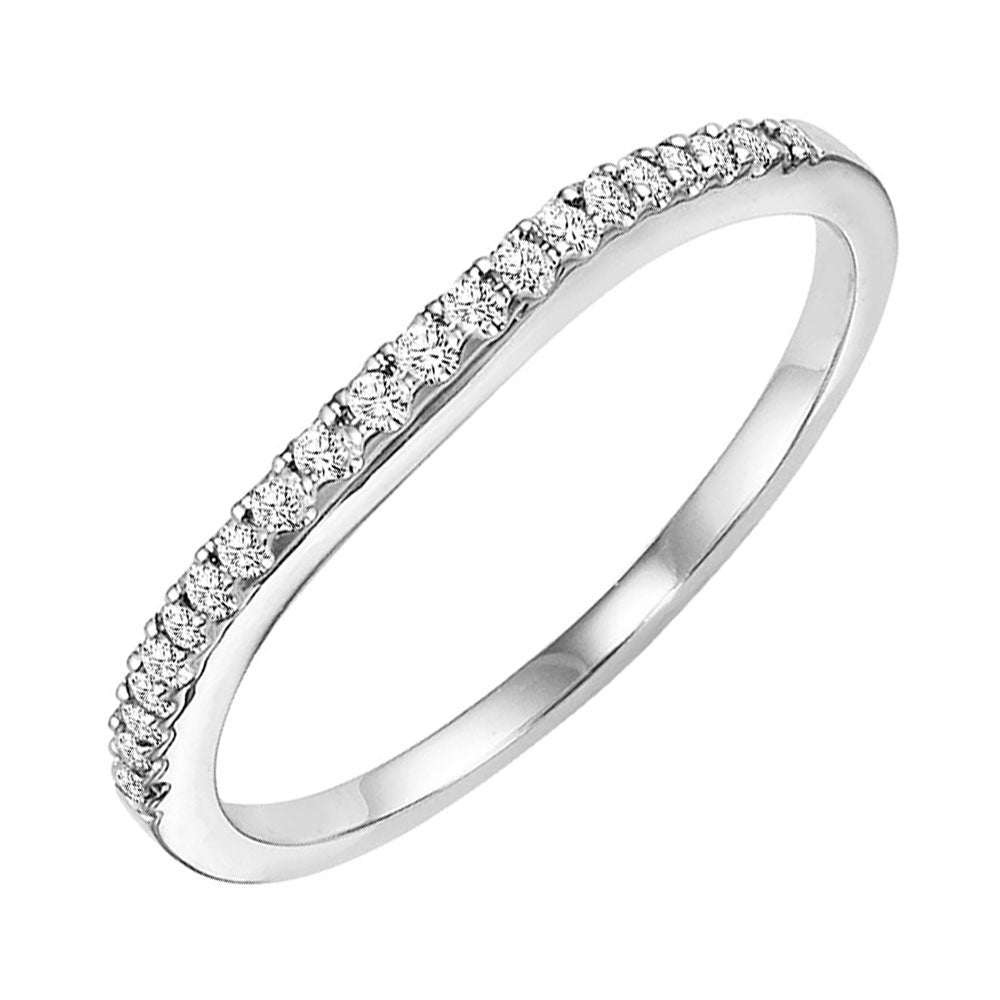 14Kt White Gold Diamond 1/10Ctw Ring