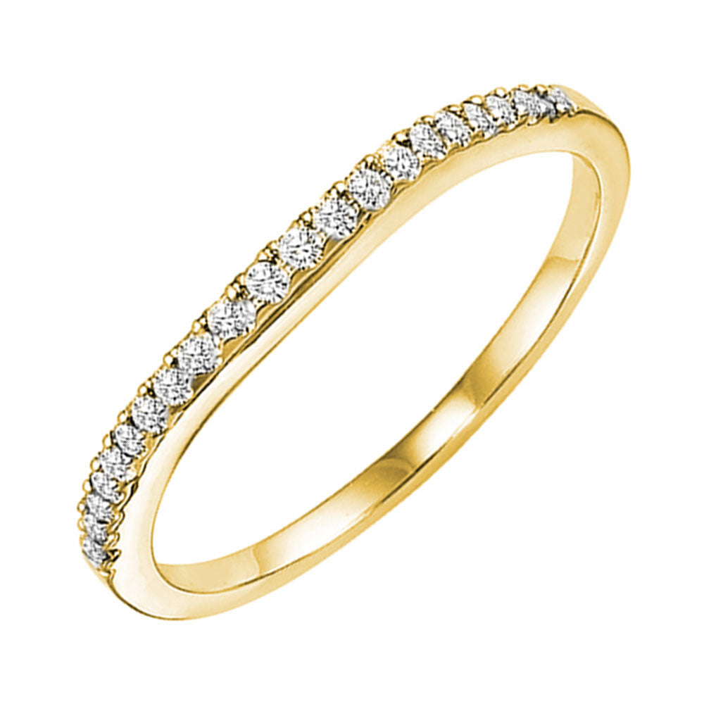 14Kt Yellow Gold Diamond 1/10Ctw Ring