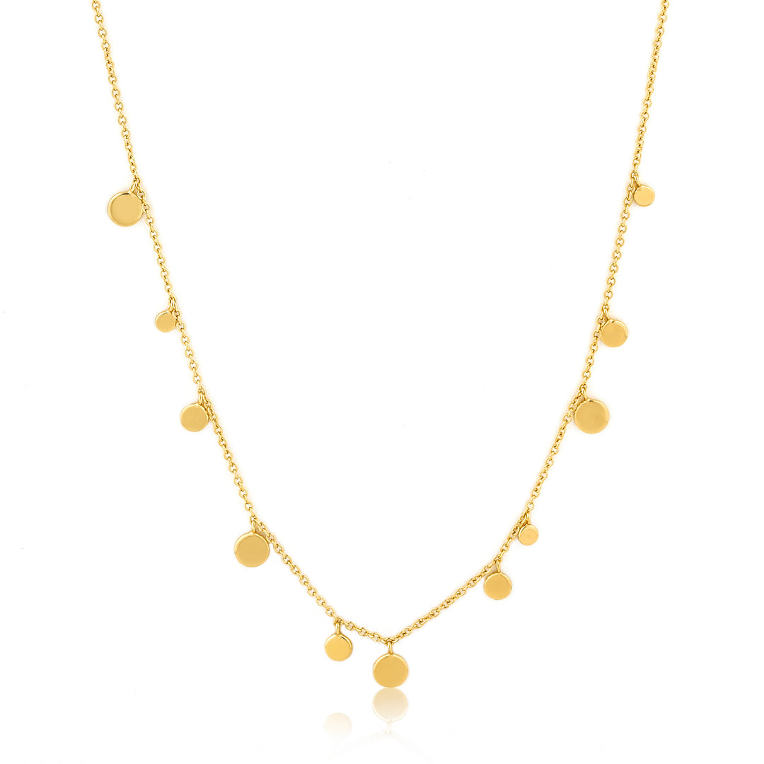 Geometry Mixed Discs Necklace