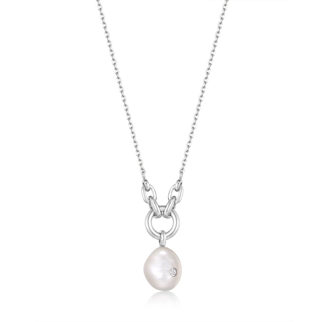 Pearl Sparkle Pendant Necklace