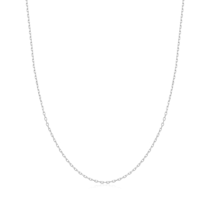 Silver Mini Link Charm Chain Necklace