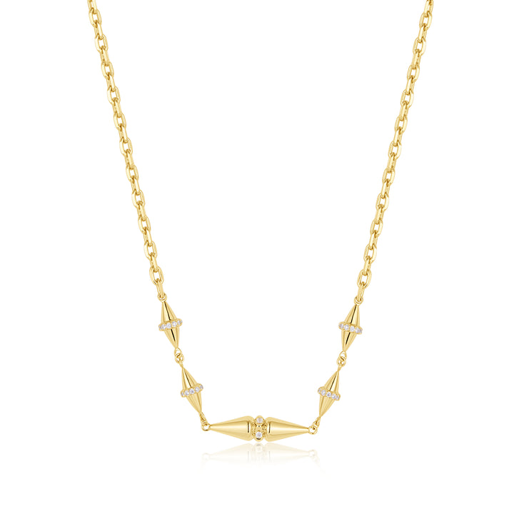 Gold Geometric Chain Necklace