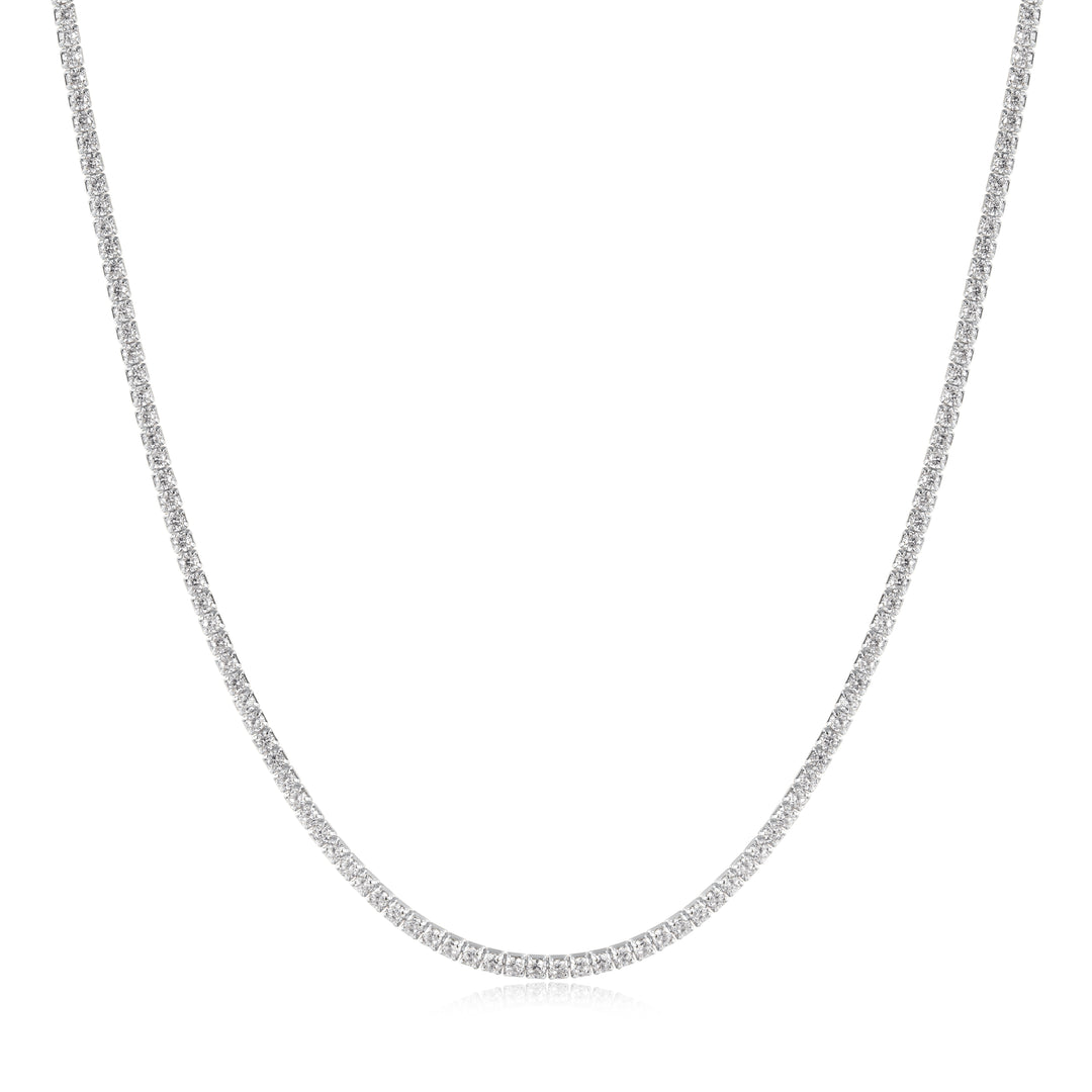 Silver Pavé Necklace