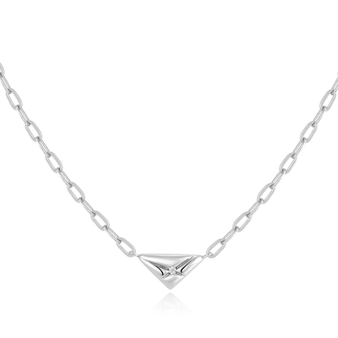 Silver Triangle Necklace