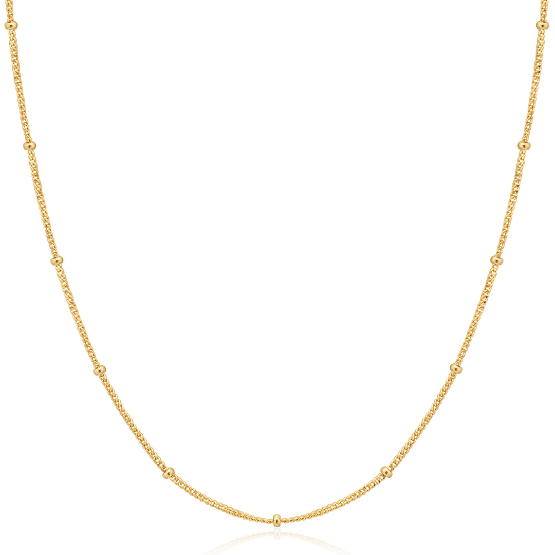 Gold Orb Chain Necklace