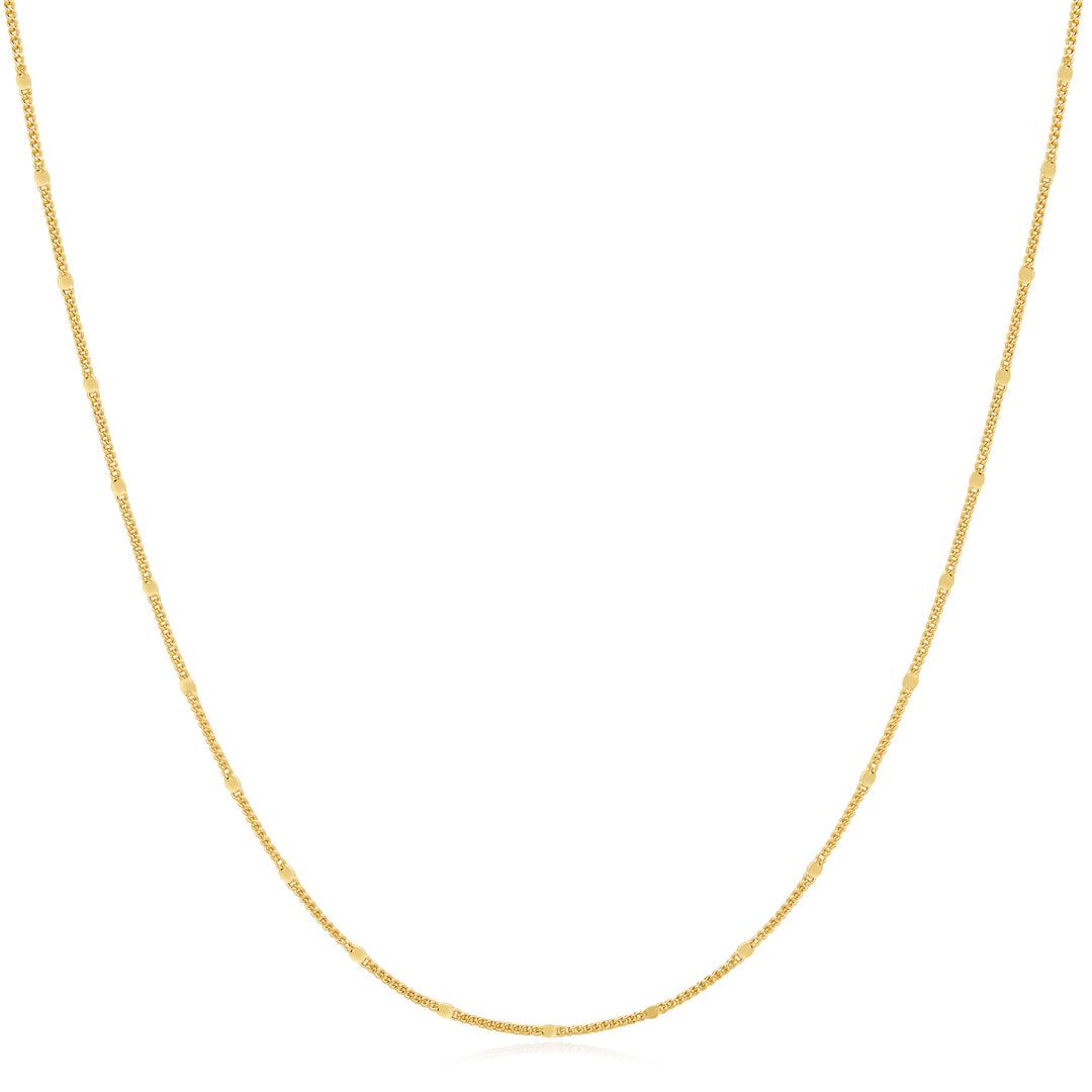 Gold Spheres Chain Necklace