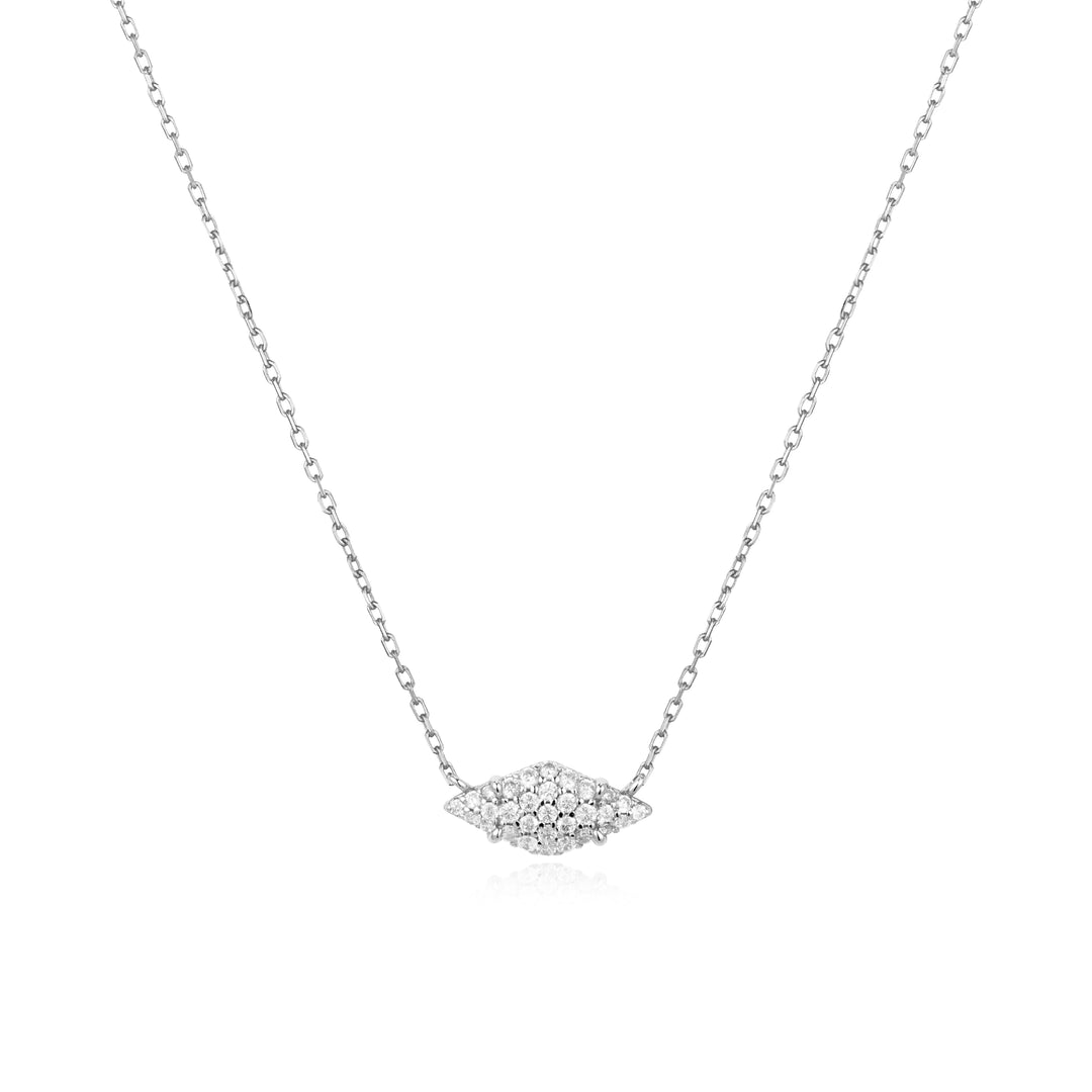 Silver Pavé Sparkle Necklace