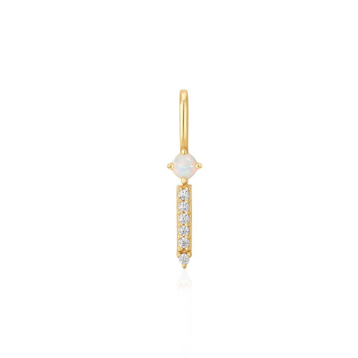 Gold Kyoto Opal Sparkle Bar Charm