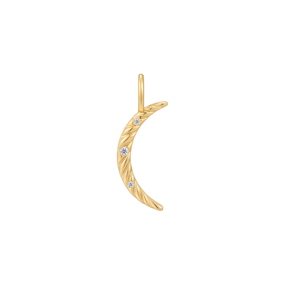 Gold Moon Charm