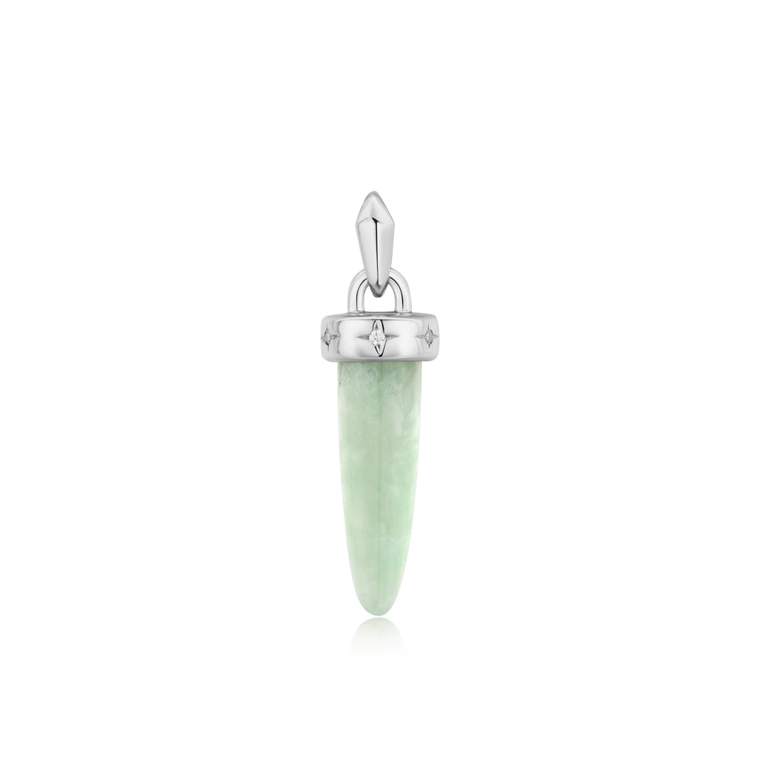 Silver Amazonite Drop Charm