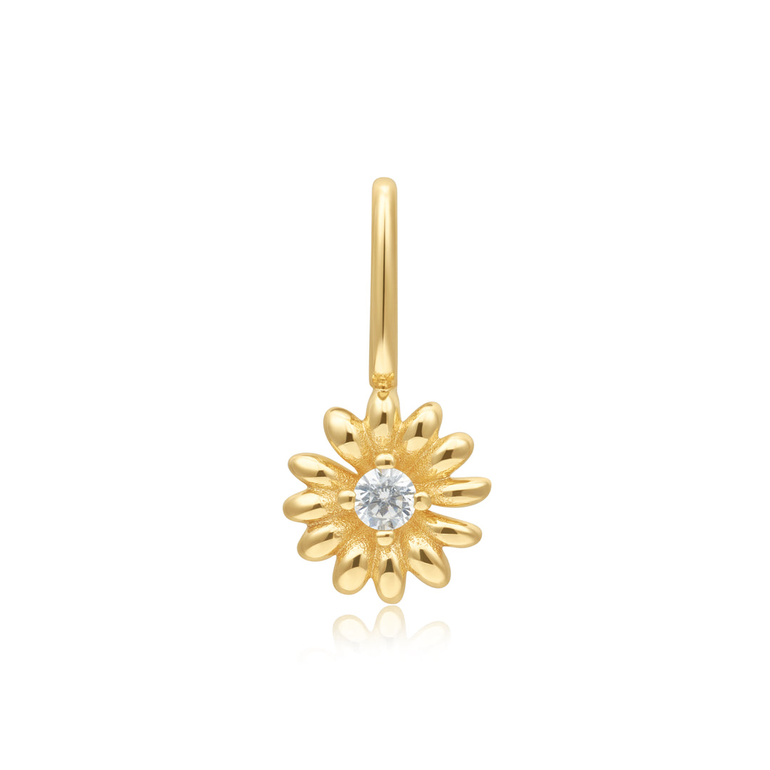 Gold Daisy Charm