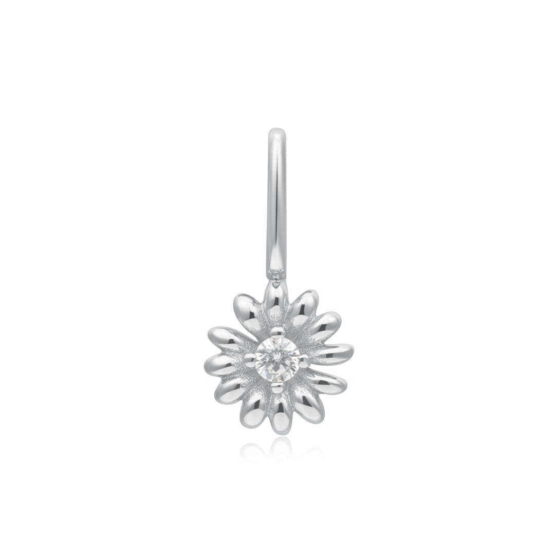 Silver Daisy Charm