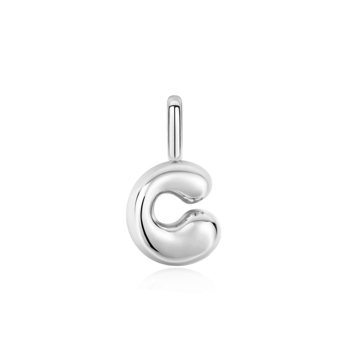 Silver C Letter Charm