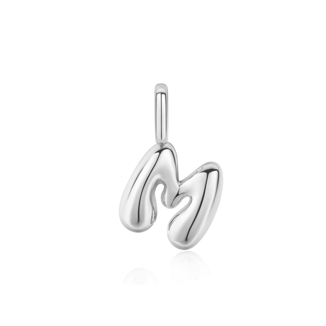 Silver M Letter Charm