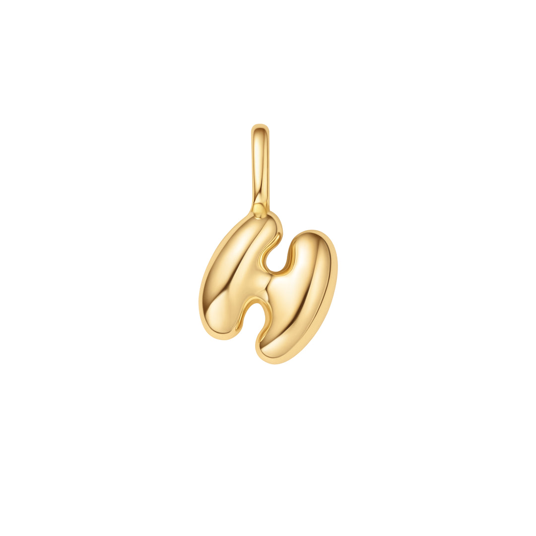 Gold H Letter Charm