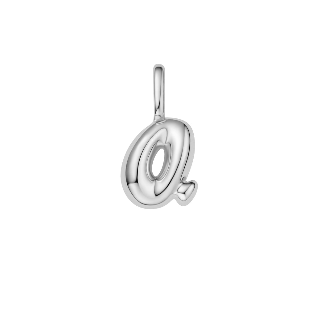 Silver Q Letter Charm