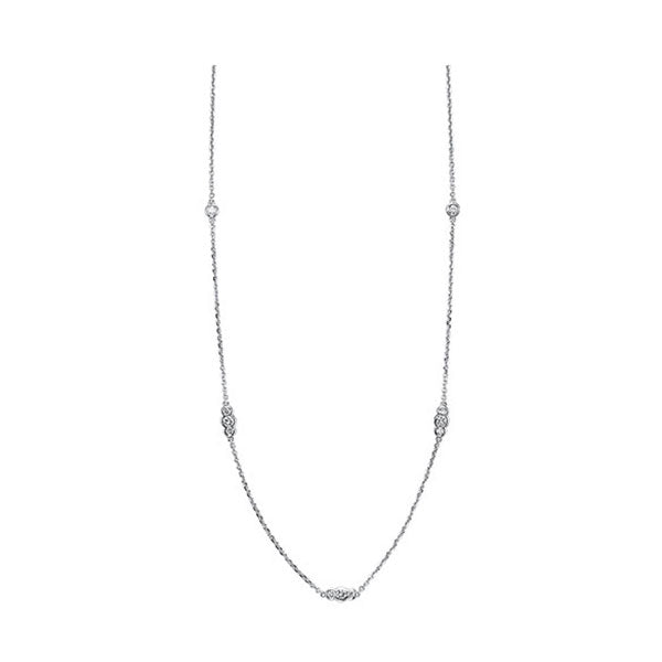 14Kt White Gold Diamond 1/2Ctw Necklace