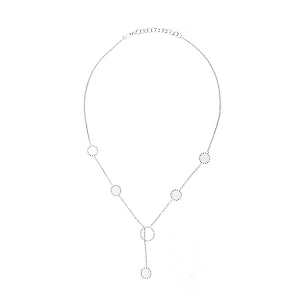 Silver Diamond 1/6Ctw Necklace