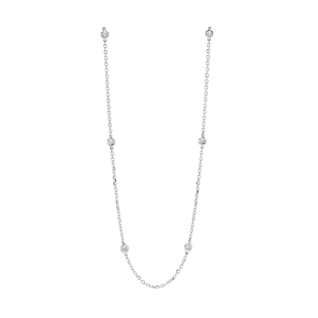 14Kt White Gold Diamond 1 1/2Ctw Necklace