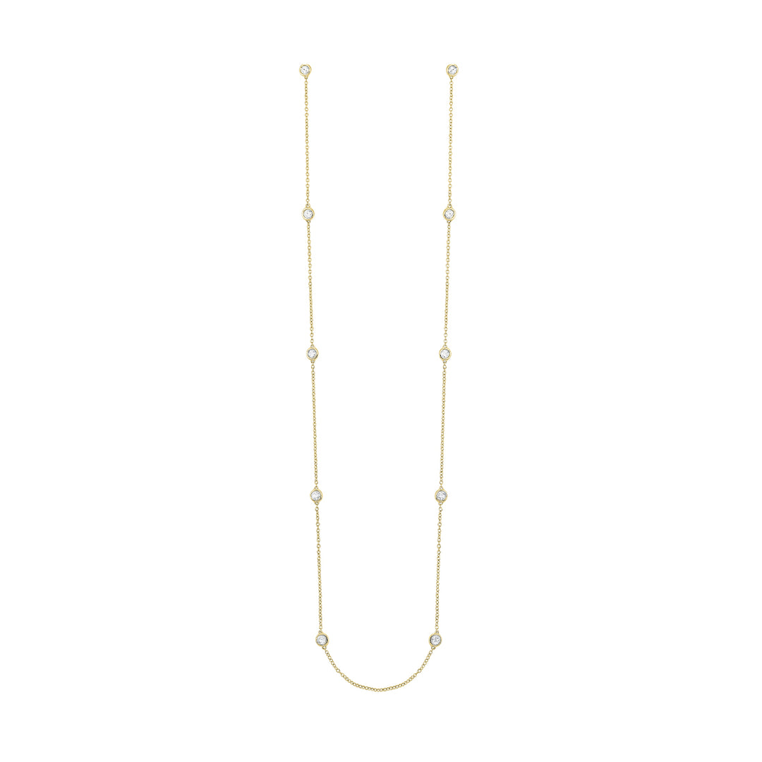 14Kt Yellow Gold Diamond 2Ctw Necklace