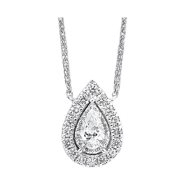 14Kt White Gold Diamond 1/4Ctw Necklace