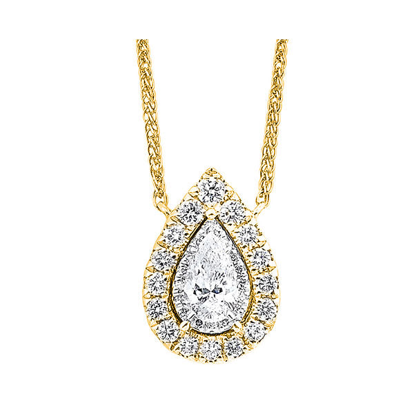 14Kt Yellow Gold Diamond 1/2Ctw Necklace