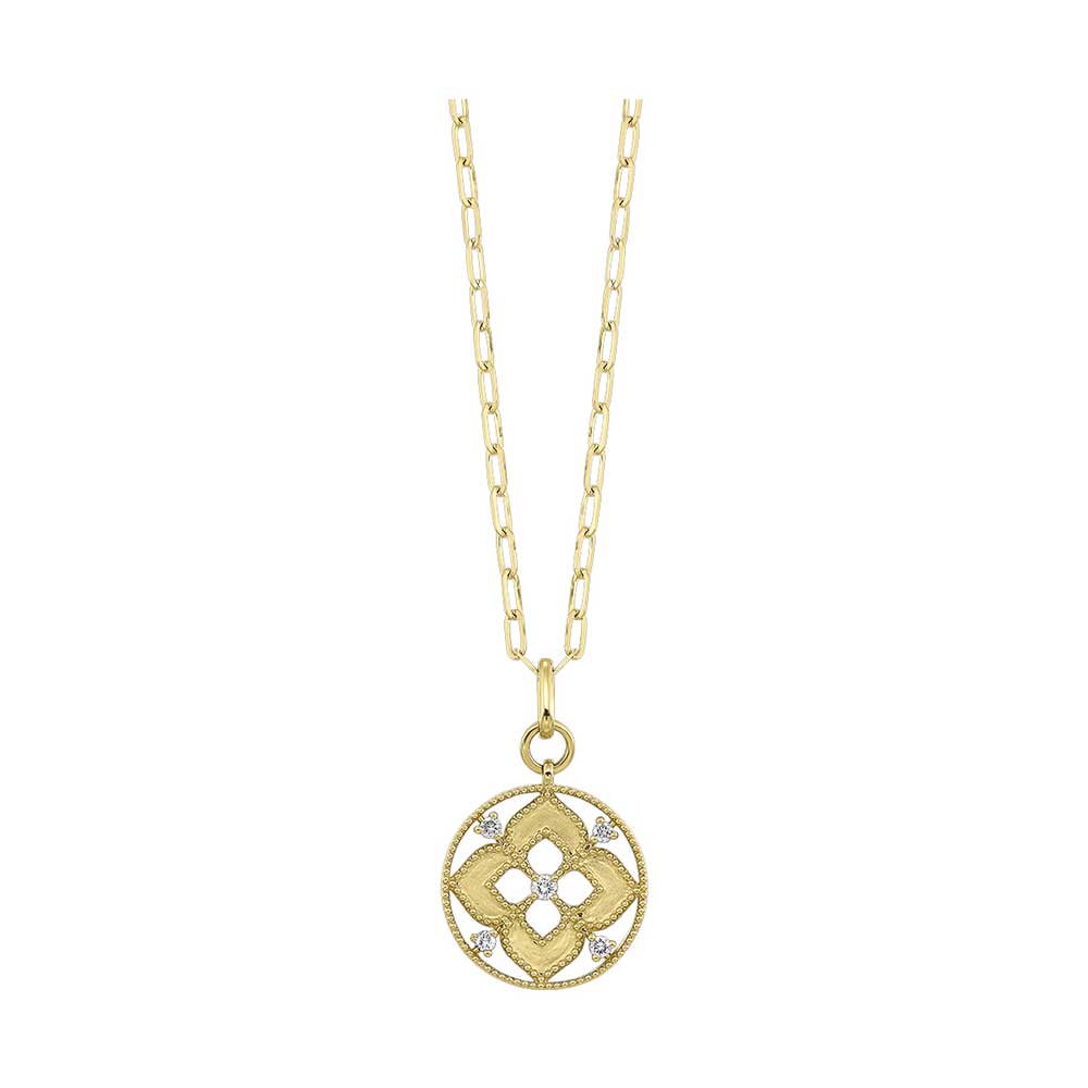 14Kt Yellow Gold Diamond 1/4Ctw Necklace