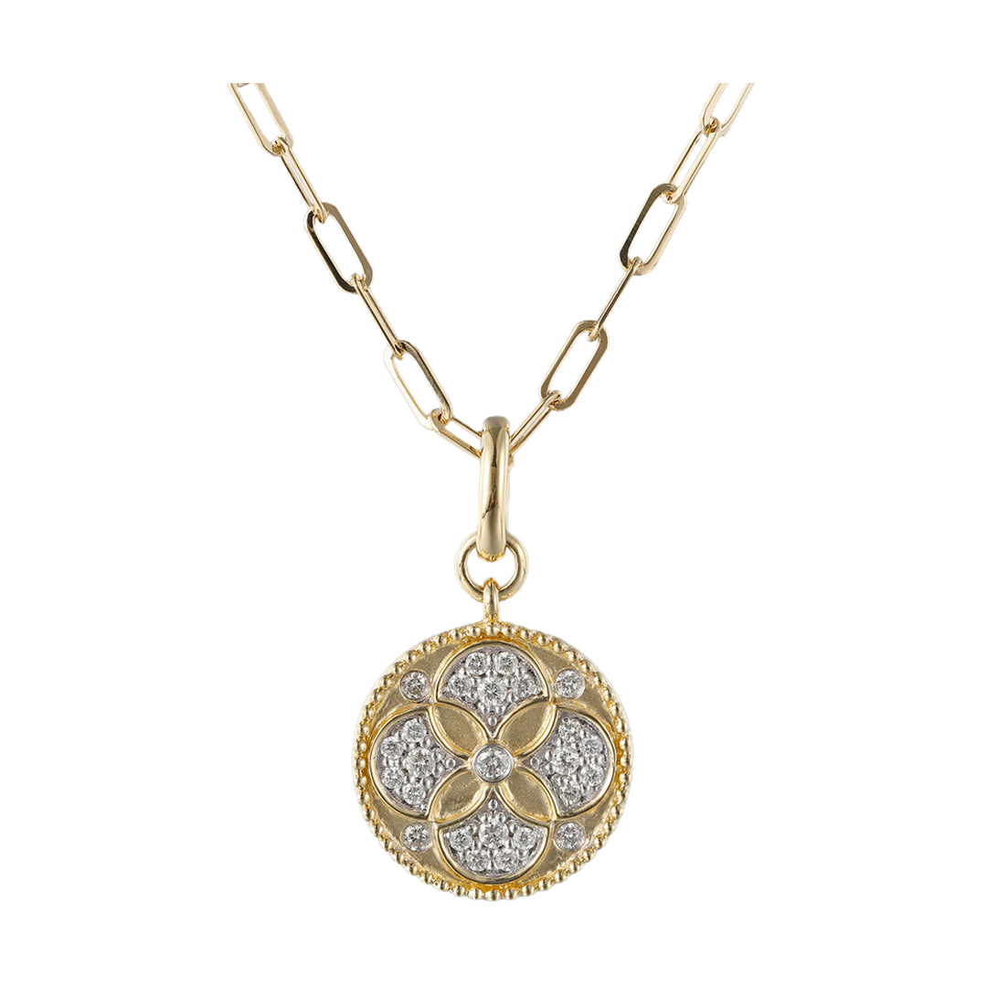 14Kt Yellow Gold Diamond 1/3Ctw Necklace