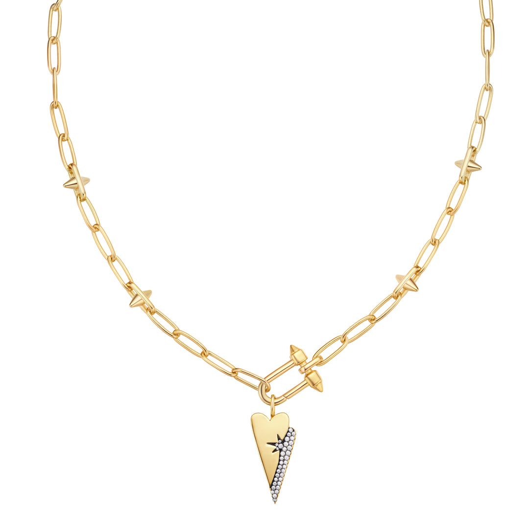 Gold Tough Romance Charm Necklace