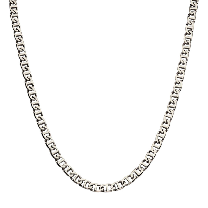 8mm Steel Mariner Link Chain Necklace