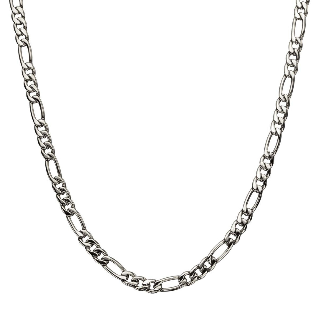 Stainless Steel 6mm Figaro Polished Chain