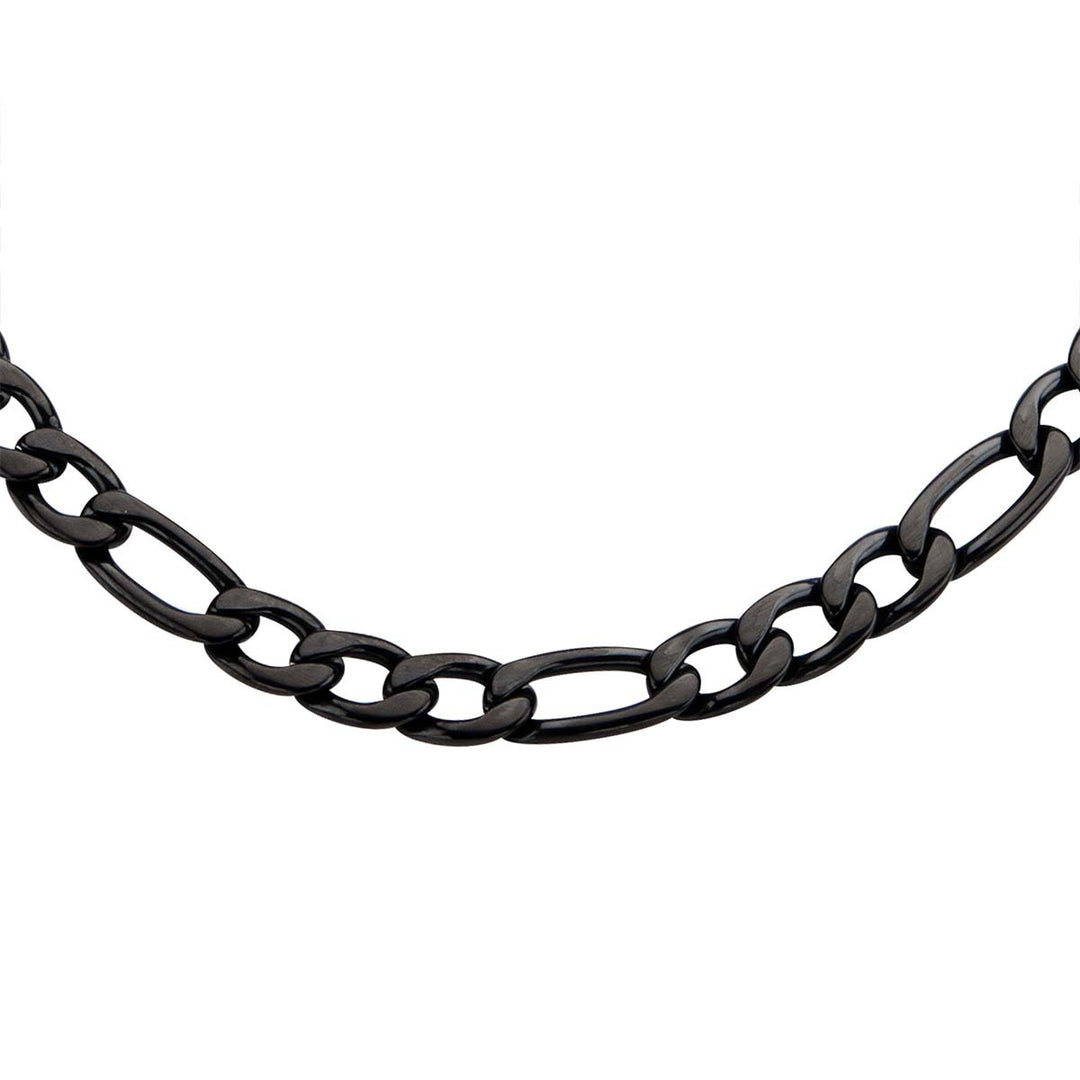 6mm Super Black Figaro Chain