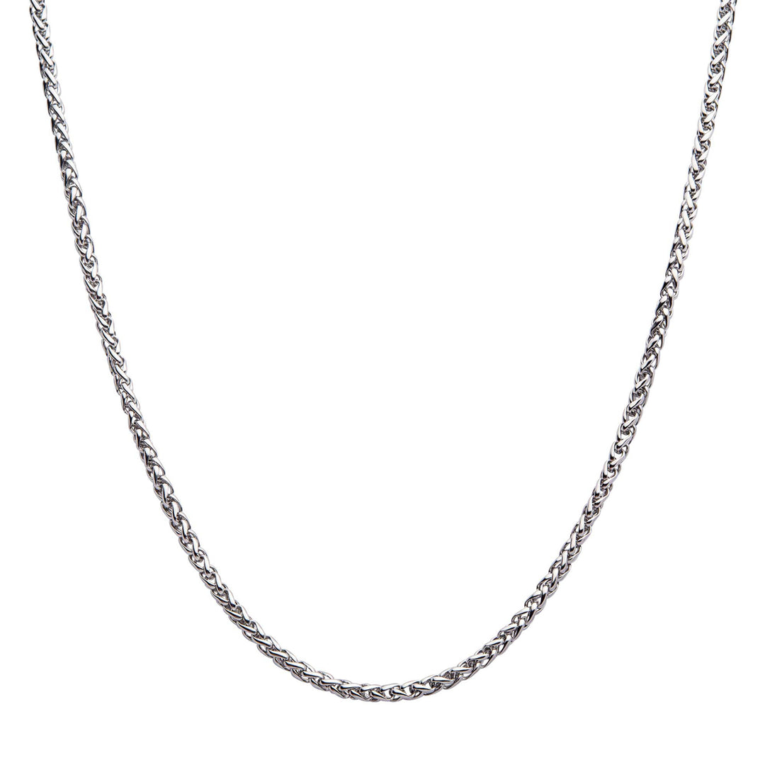 4mm Steel Wheat Chain Necklace