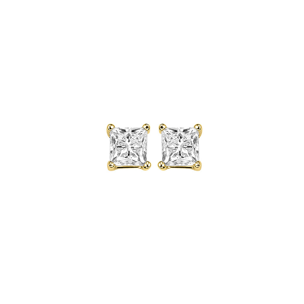 14Kt Yellow Gold Diamond 1/4Ctw Earring