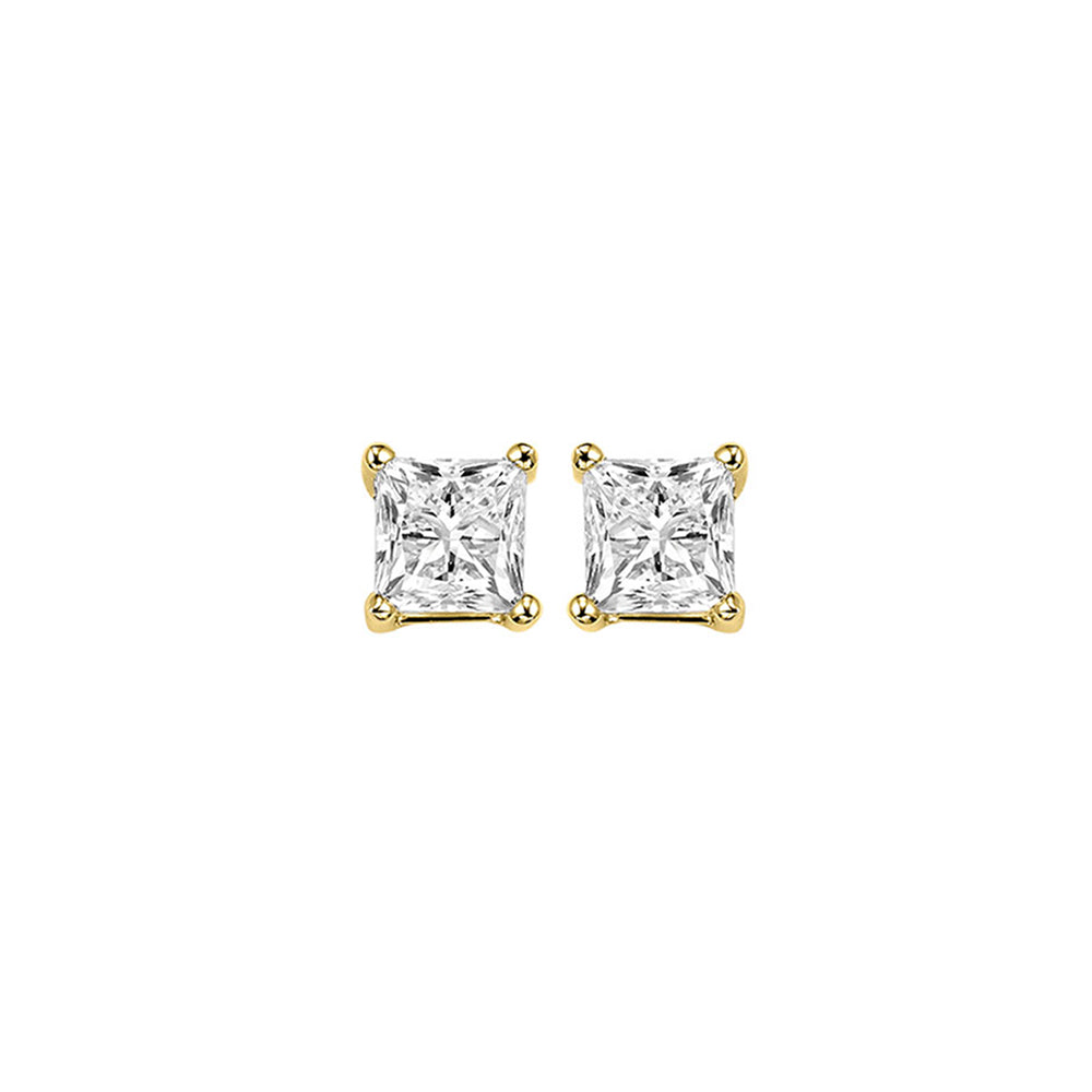 14Kt Yellow Gold Diamond 1/3Ctw Earring