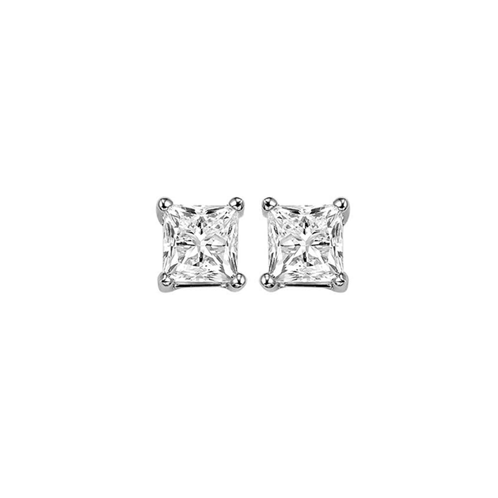 14Kt White Gold Diamond 1/2Ctw Earring