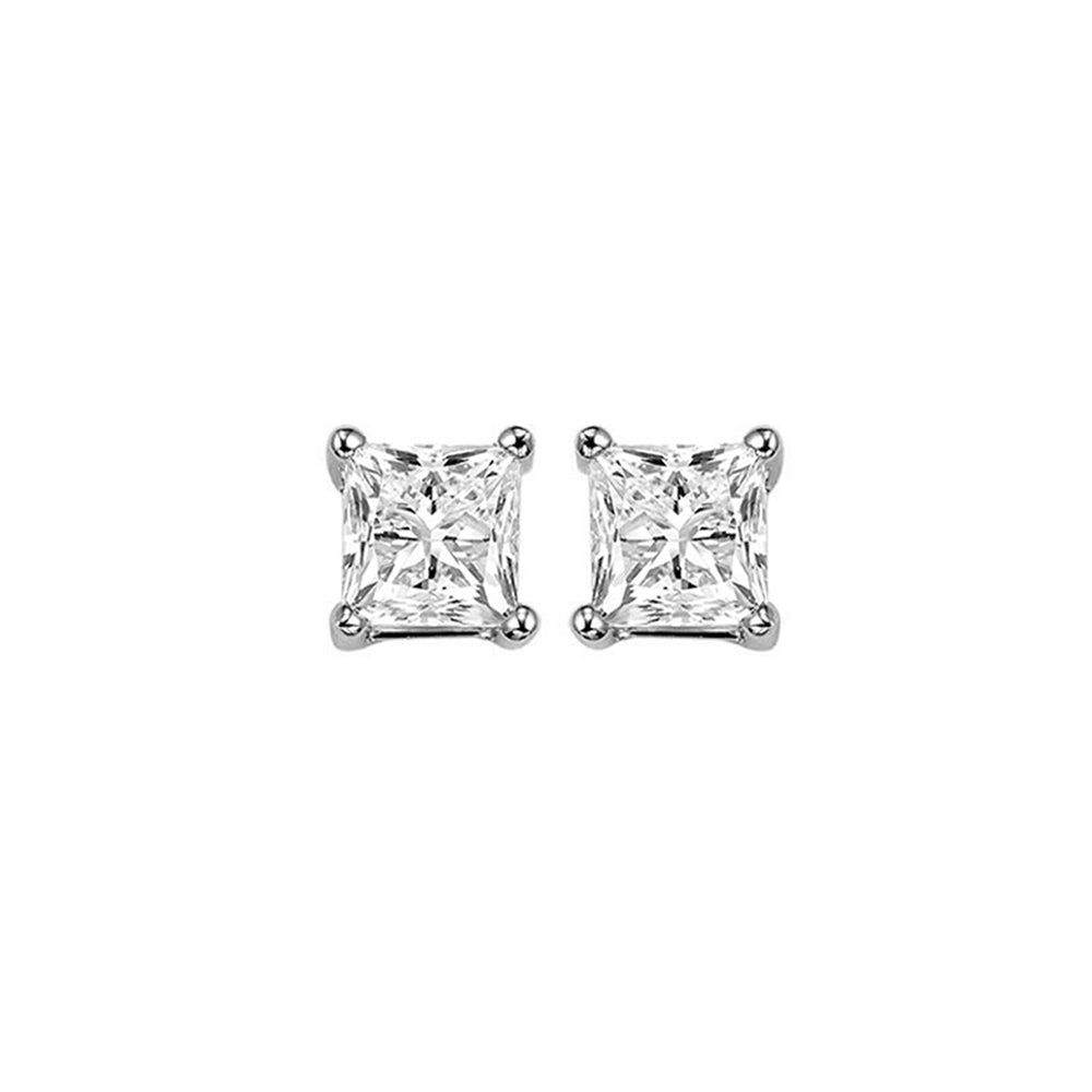 14Kt White Gold Diamond 5/8Ctw Earring