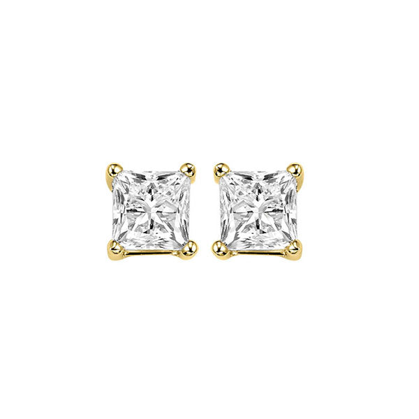 14Kt Yellow Gold Diamond 1Ctw Earring