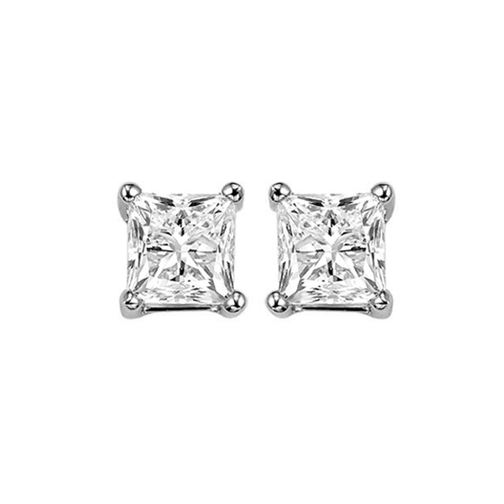 14Kt White Gold Diamond 1 1/5Ctw Earring