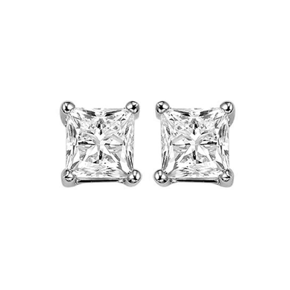 14Kt White Gold Diamond 1 1/2Ctw Earring