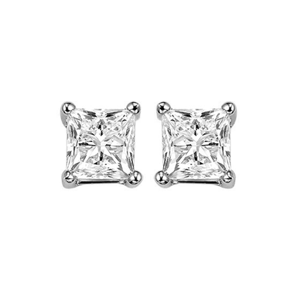 14Kt White Gold Diamond 1 1/2Ctw Earring