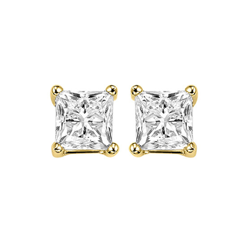 14Kt Yellow Gold Diamond 1 1/2Ctw Earring