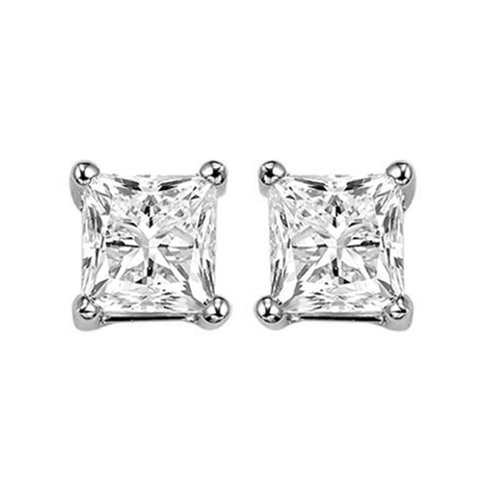 14Kt White Gold Diamond 2Ctw Earring