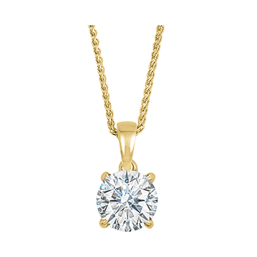 14Kt Yellow Gold Diamond 1Ctw Pendant